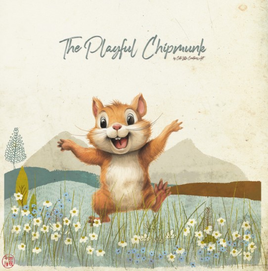 The Playful Chipmunk - illustrated picturebook