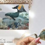 Rustic Sea Life Underwater Folk Art Clipart Set downloadable